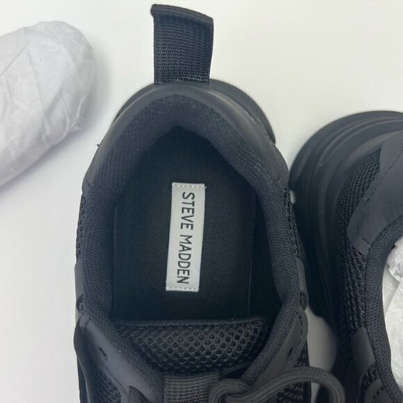 Steve Madden - Women Possession Sneakers - Black. Size: 9.5. NIB - Picture 10 of 16